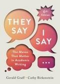 "They Say / I Say"