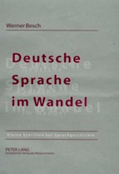 Deutsche Sprache im Wandel