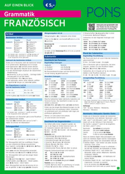 PONS Grammatik auf einen Blick Französisch