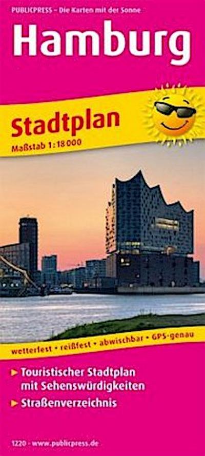 Hamburg. Stadtplan 1:18 000