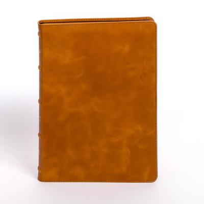 NASB Large Print Thinline Bible, Holman Handcrafted Collection, Marbled Chestnut Premium Calfskin