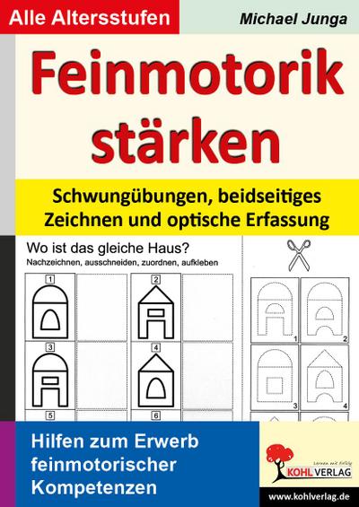 Feinmotorik stärken Schwungübungen, beidseitiges Zeichnen und optische Erfassung