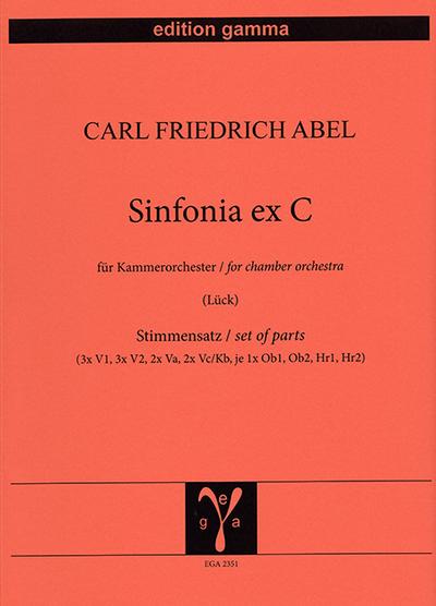 Sinfonia ex C - Stimmensatz