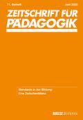 Zeitschrift für Pädagogik 71.Beiheft 2025