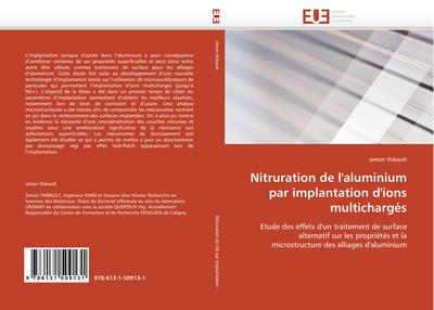 Nitruration de l''aluminium par implantation d''ions multichargés - Simon Thibault