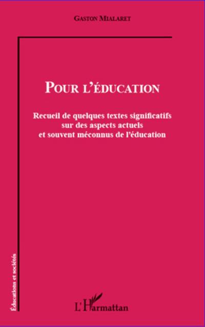 Pour l’éducation
