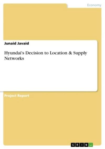 Hyundai’s Decision to Location & Supply Networks