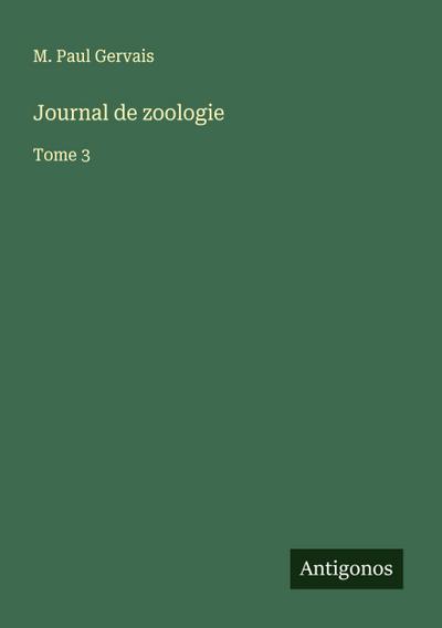 Journal de zoologie