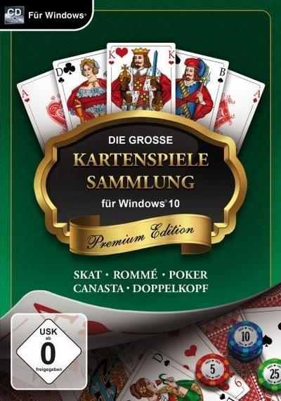 Die große Kartenspielesammlung für Windows 10 - Premium Edition. Für Windows Vista/7/8/10