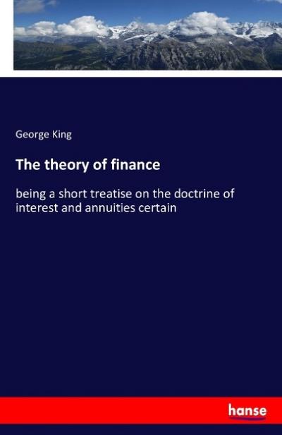 The theory of finance