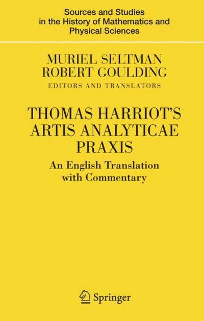 Thomas Harriot’s Artis Analyticae Praxis