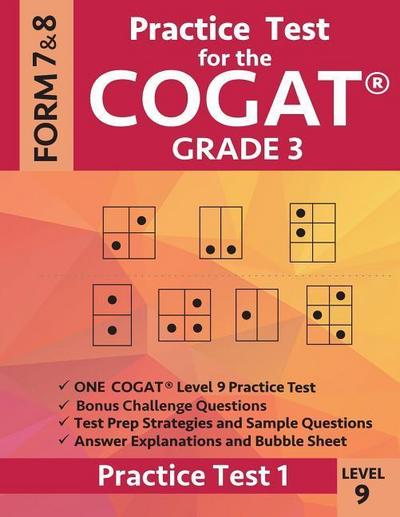 Practice Test for the Cogat Grade 3 Level 9 Form 7 and 8