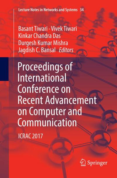 Proceedings of International Conference on Recent Advancement on Computer and Communication