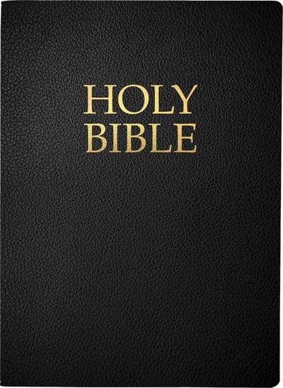 Kjver Holy Bible, Large Print, Black Bonded Leather, Thumb Index