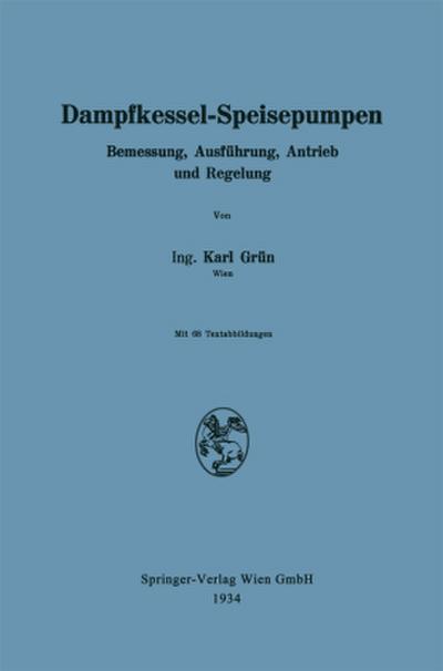 Dampfkessel-Speisepumpen