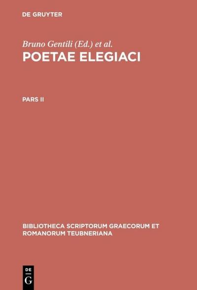 Poetae elegiaci