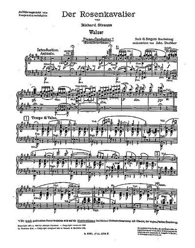 Rosenkavalier-Walzerfür Salonorchester
