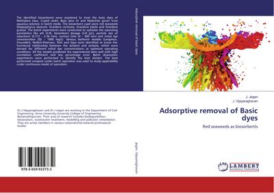 Adsorptive removal of Basic dyes