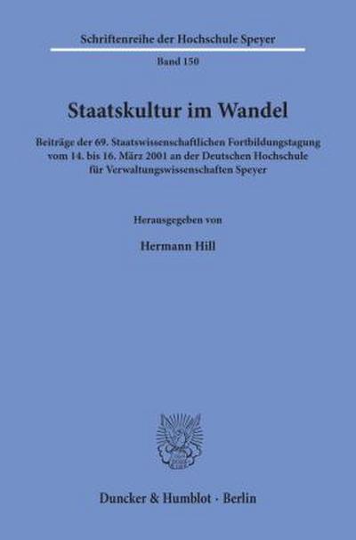 Staatskultur im Wandel.