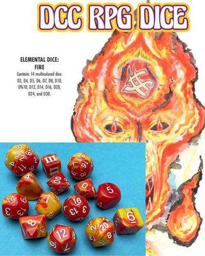 Stroh, H: DCC RPG Dice Set Elemental Dice: Fire