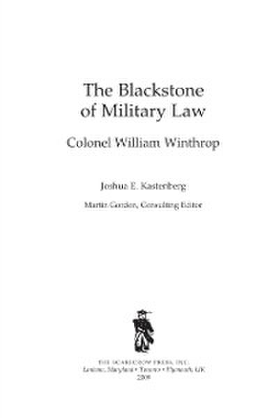 The Blackstone of Military Law