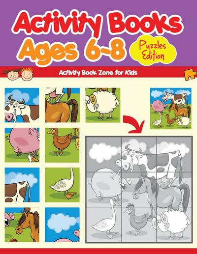 Activity Books Ages 6-8 Puzzles Edition