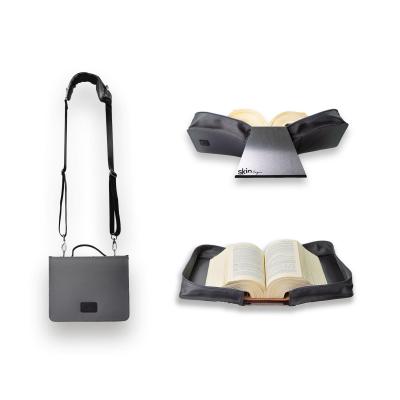 HabersackSKIN Tasche  BASIC Gr. XL in Dunkel-Grau mit Tragegurt & Buchstütze