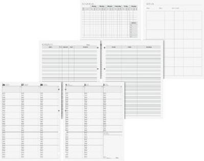BRUNNEN 1075700004 Wochen-Ersatzkalendarium Lehrerkalender Termin- & Unterrichtsplaner 2023/2024 Lehrer-Sortiment 2 Seiten = 1 Woche Überformat A4: 23 x 29,7 cm