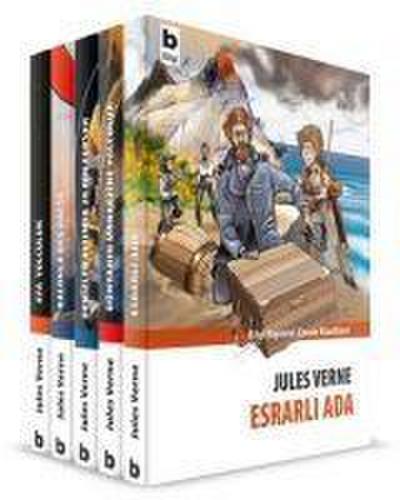 Jules Verneden Bilim ve Teknoloji Dizisi 5 Kitap Takim Set