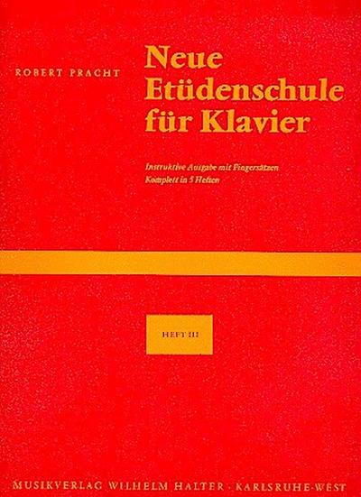 Neue Etüdenschule Band 3für Klavier