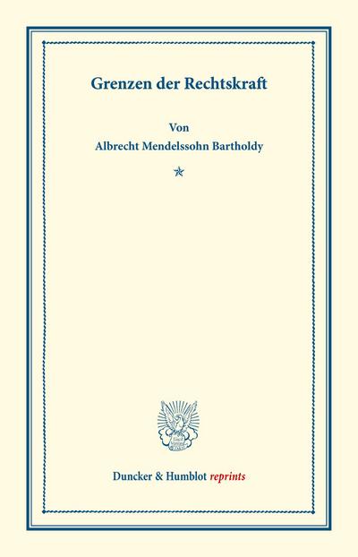 Grenzen der Rechtskraft