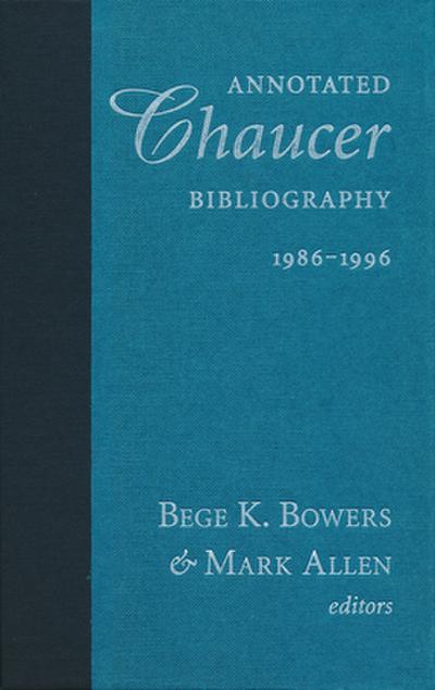 Annotated Chaucer Bibliography, 1986-1996