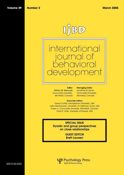International Journal of Behavioral Development, Volume 29
