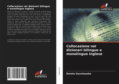 Collocazione nei dizionari bilingue e monolingue inglese