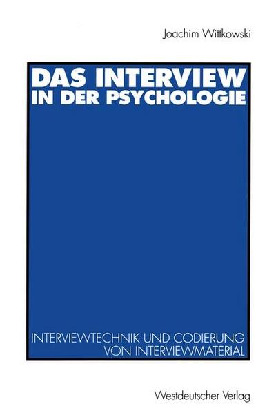 Das Interview in der Psychologie