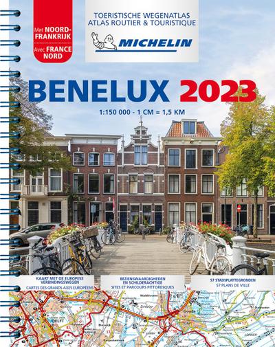 Michelin Straßenatlas Benelux mit Spiralbindung