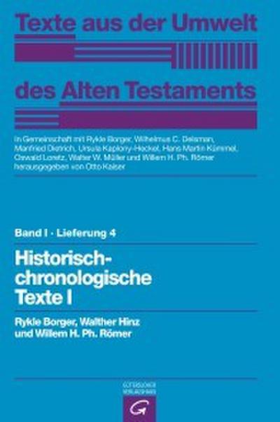 Historisch-chronologische Texte I