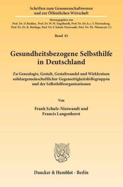 Gesundheitsbezogene Selbsthilfe in Deutschland.