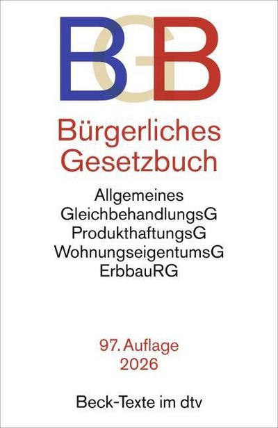 Bürgerliches Gesetzbuch. BGB