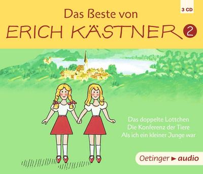 Das Beste von Erich Kästner 2. Tl.2, 3 Audio-CD