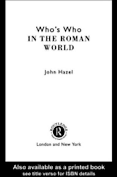 Who’s Who in the Roman World