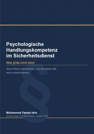 Psychologische Handlungskompetenz im Sicherheitsdienst