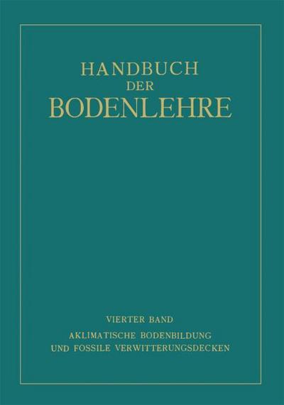 Aklimatische Bodenbildung und Fossile Verwitterungsdecken