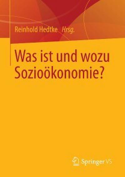 Was ist und wozu Sozioökonomie?
