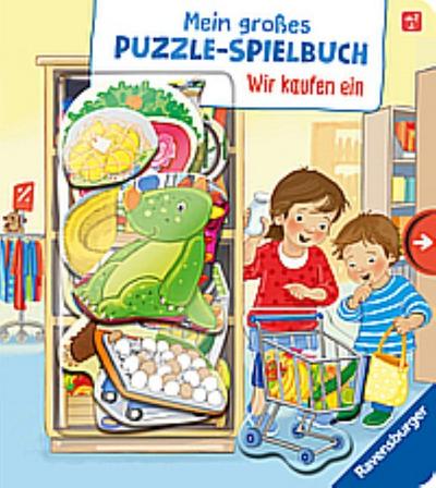Mein großes Puzzle-Spielbuch - Wir kaufen ein