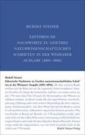 Editorische Nachworte zu Goethes Naturwissenschaft