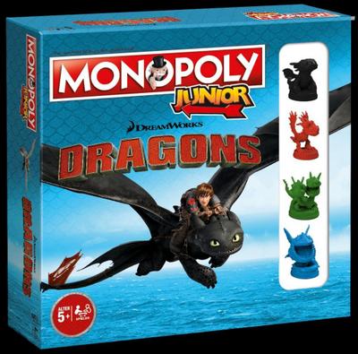 Monopoly Junior Dragons Collectors Edition - werde der beste Drachentrainer von Berk - Für Kinder ab 5 Jahren