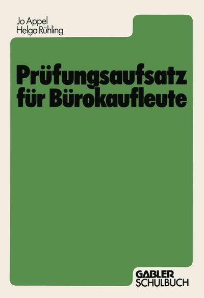 Prüfungsaufsatz für Bürokaufleute