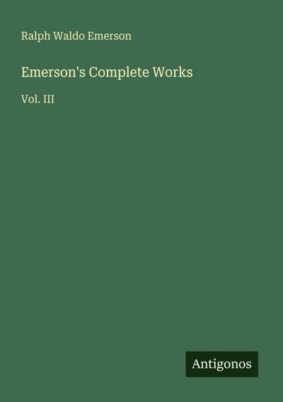 Emerson’s Complete Works