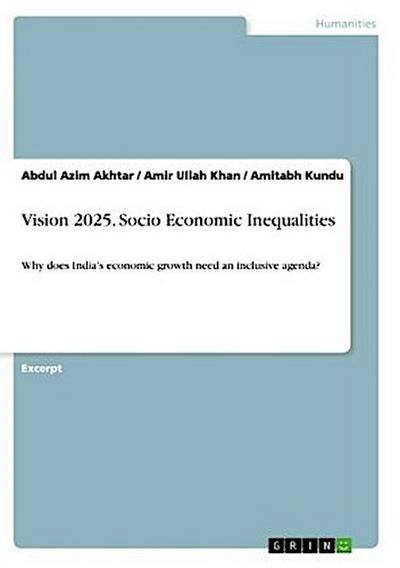 Vision 2025. Socio Economic Inequalities